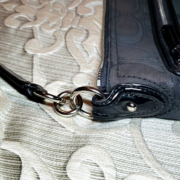 Authentic Coach Signature Jacquard Poppy black shoulder bag - Picture 10 of 17